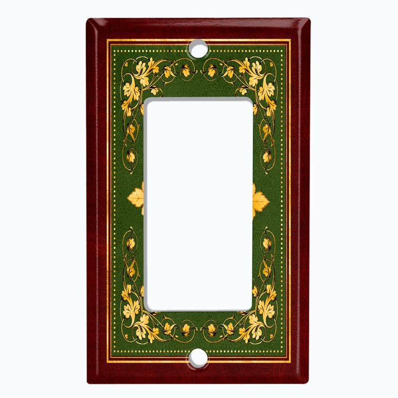 Patterned 1 - Gang Rocker Standard Wall Plate