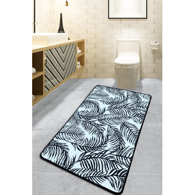 Tapis de bain antibactérien | 100% polyester, 27,6 po x 47,2 po | Sous-tapis antidérapant, hauteur de poils de 0,4 po | Lavable à la machine à 86 ° F, facile d'entretien | Parfait pour la salle de bain, la cuisine et la salle de lavage