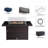 Adrie Rectangle Aluminum Propane Smokeless Outdoor Fireplace