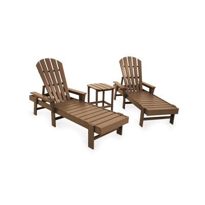 POLYWOOD South Beach Chaise 3-Piece Set