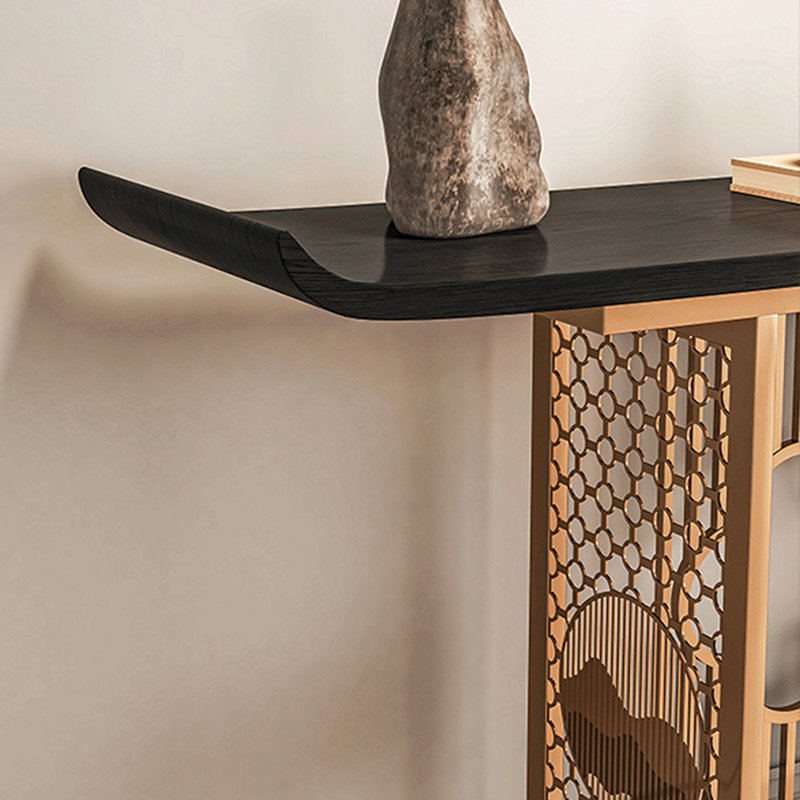 Nouvelle console de style chinois, H 31,5 po x l 63 po x P 13,8 po