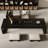 Black Solid Wood Rectangular Coffee Table-109011889