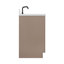 Meuble-lavabo ovale simple de 61 pouces avec comptoir en quartz blanc pur de 1,5 pouce couleur moka-366003961-366003959
