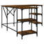 Aahad L-Shaped Metal Base Writing Desk-2002573981