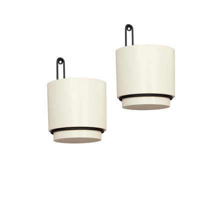 Metal Wall and Ceiling Hanging Planter for Indoor and Outdoor Plants (Set of 2)