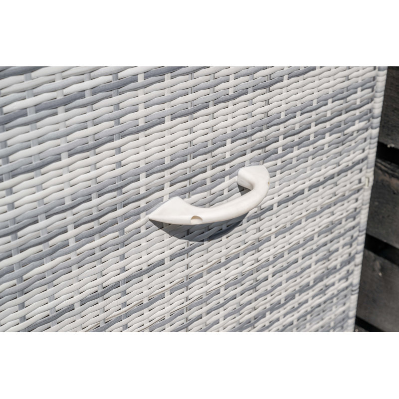 WFX Utility W Water Resistant Deck Box with Wheels, Cloudy Grey