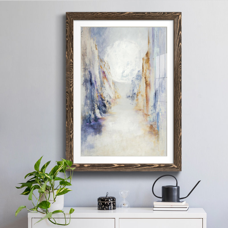 Montana - Impression de cadre photo sur papier, H 37,5 po x l 27,5 po x P 1,5 po, Papier noyer