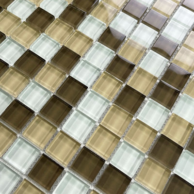 12" x 12" Marble Grid Mosaic Wall & Floor Tile