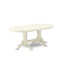 Ensemble de cuisine 7 pièces composé d'une table de salle à manger ovale avec rallonge amovible et 6 chaises rembourrées-47920493