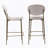 29'' Upholstered Bar Stools Velvet Counter Stool With Backrest & Footrest Set Of 2 Round Dining Chairs For Kitchen(Creamy White)-808311331