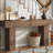 63 Inch Long Console Table For Entryway, Farmhouse Wood Rectangular Sofa Table Behind Couch Table, Narrow Entryway Table For Living Room, Entrance, Hallway, Foyer, Easy Assembly, Brown-375637519
