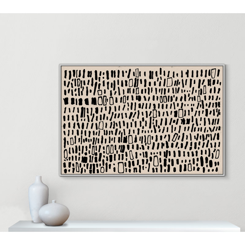 Timber - reproduction de cadre flottant sur toile, H 41,5 po x l 61,5 po x P 2 po, Blanc