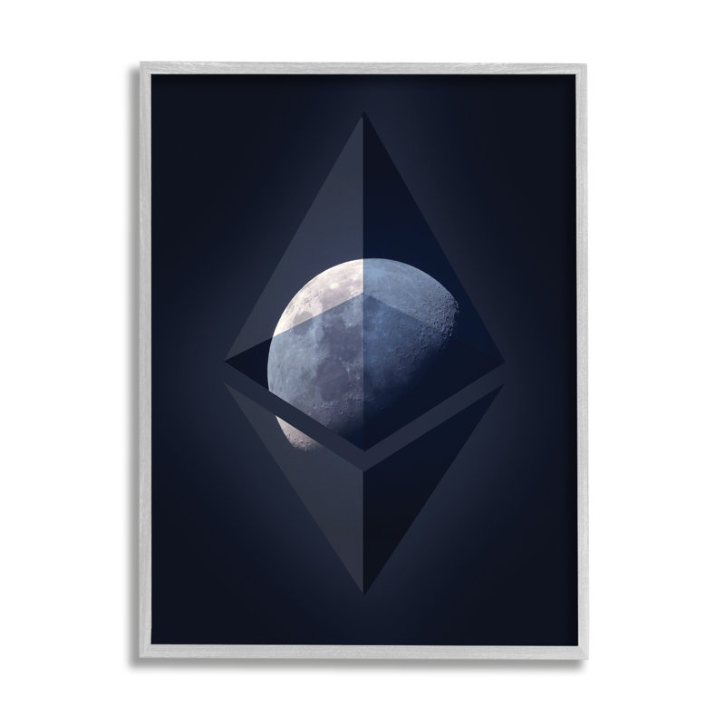 «Ethereum on the Moon», impression, H 14 po x l 11 po, Estampe numérique Farmhouse