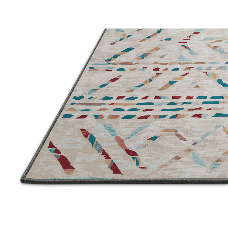 Tapis gris soyeux et moelleux, Rectangle de 5 pi x 8 pi