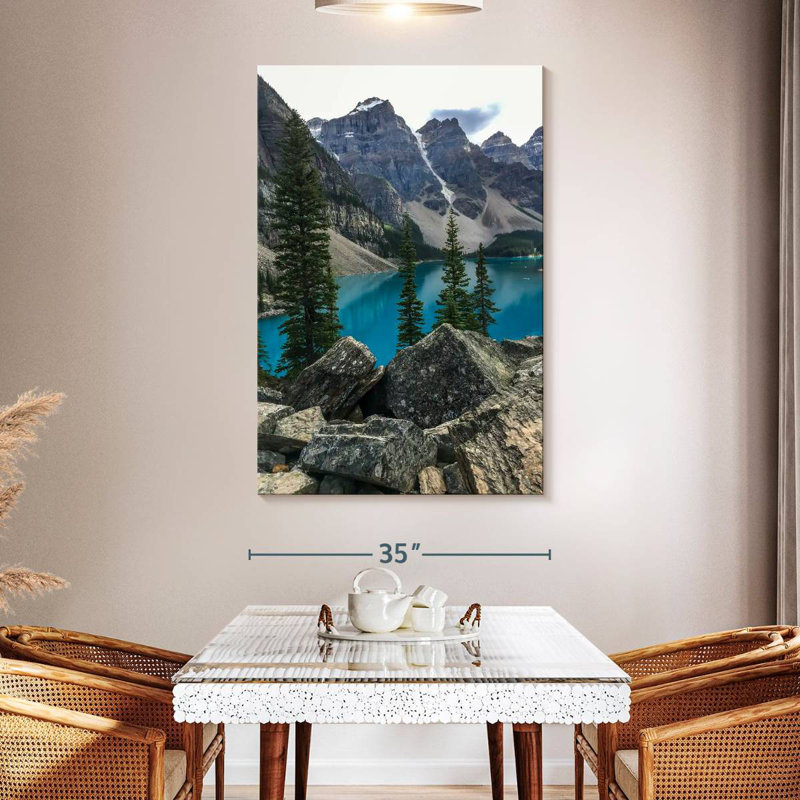 Lac Alvord à Banff, H 51 po x l 34 po