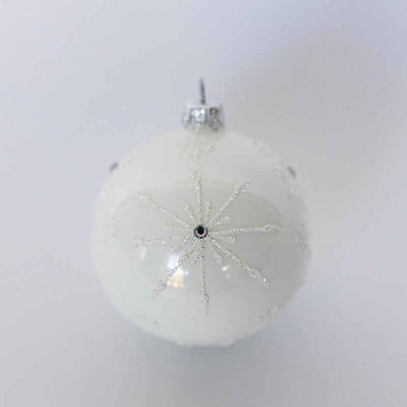 Ornement boule Allover, White