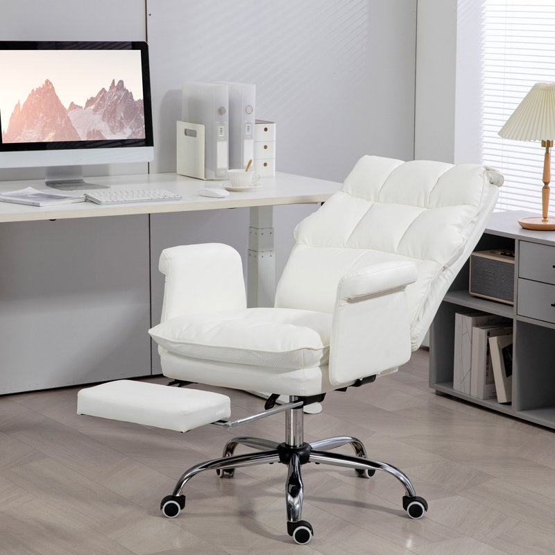 HOMCOM Executive Office Chair, White
