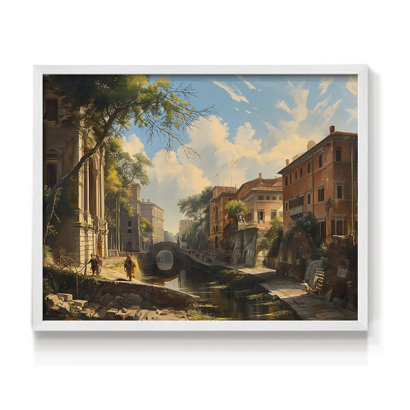 Paysage, série CLCLXXVI, reproduction encadrée, H 11 po x l 14 po, Blanc
