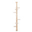 Arbre à chat à hauteur ajustable du sol au plafond, condo à plusieurs niveaux pour chat vertical, centre d'activités avec cadre d'escalade et tablettes pour chats d'intérieur