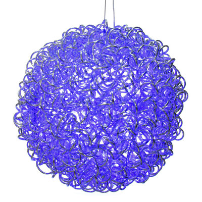Latitude Run®  Spiral LED RGB Aluminum Ball 80 Lights