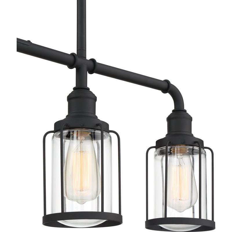 Leyden 4-Light Steel Linear Pendant 
