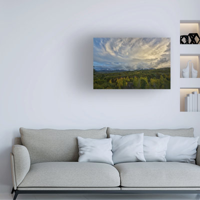 Art mural sur toile tendue - Jon San Evan «Colorado San Juan» pour décoration de salon, de chambre à coucher ou de bureau - 16 x 24