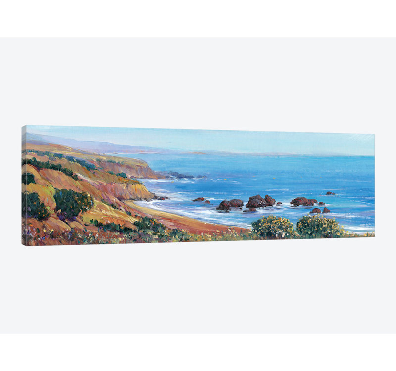 «Panoramic Ocean View II», reproduction d'impression sur toile tendue, H 12 po x l 36 po x P 1,5 po, Toile tendue