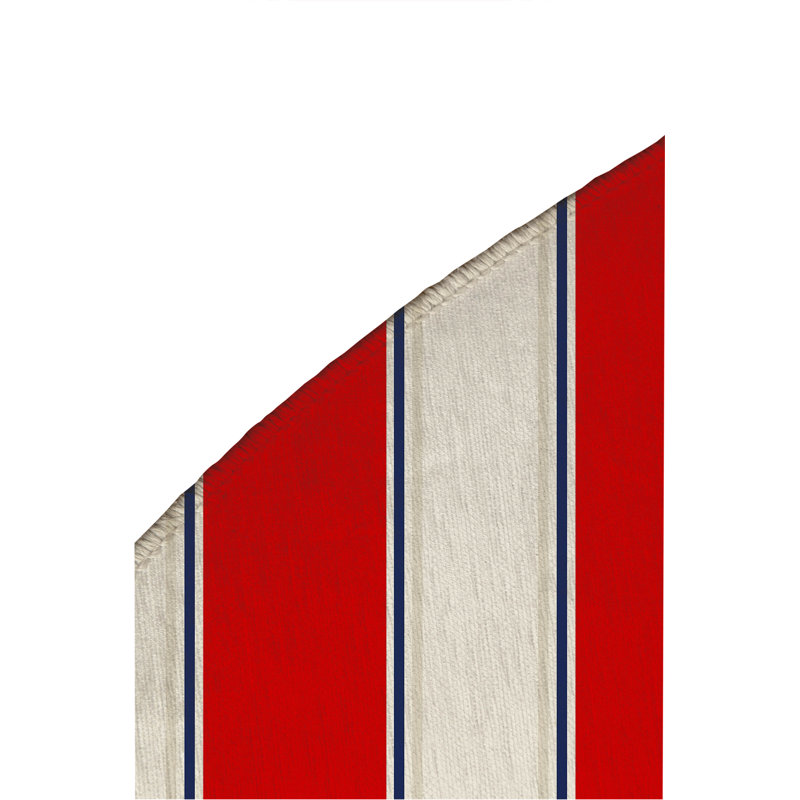 Tapis d'extérieur à rayures Cabana, Rond 5 pi