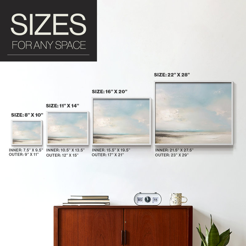 Nautical Series-CLVII -Framed Print - Restickable, H 22 po x l 28 po, Blanc