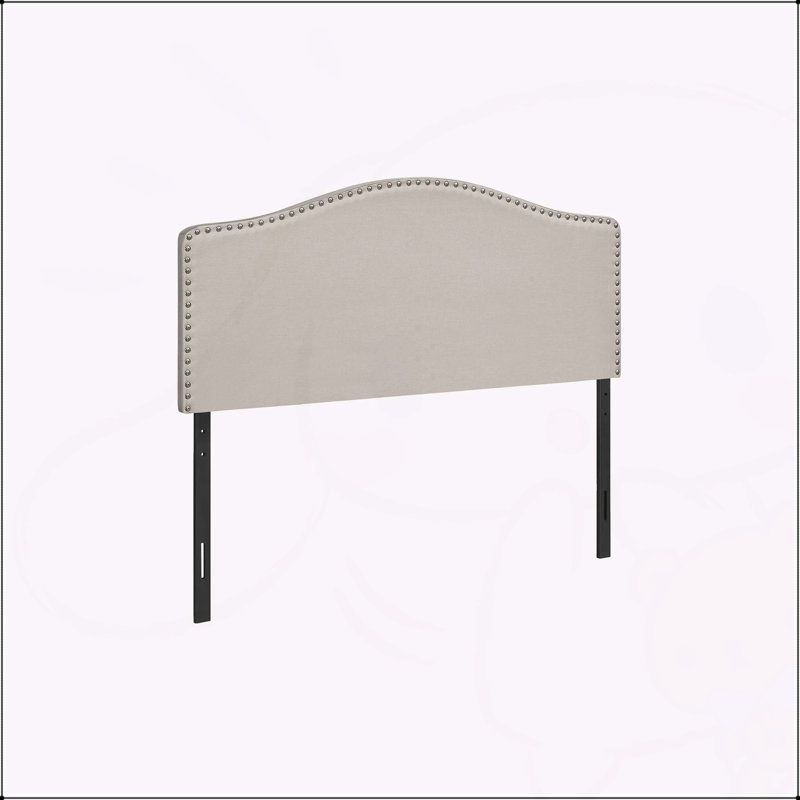Bed, Headboard Only, Full Size, Bedroom, Upholstered, Linen Look, Transitional, Beige
