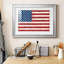 «Old Glory», reproduction encadrée de qualité supérieure - prête à être accrochée-156574331-156574334