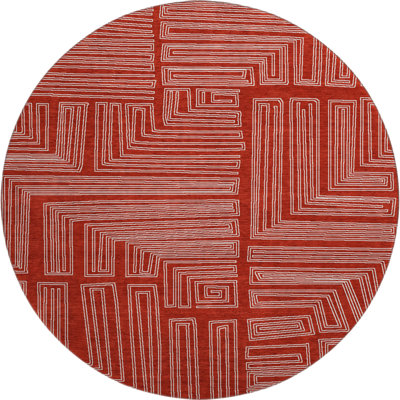 Premium Machine Washable Harrietstown AMF1045 Geometric Rug