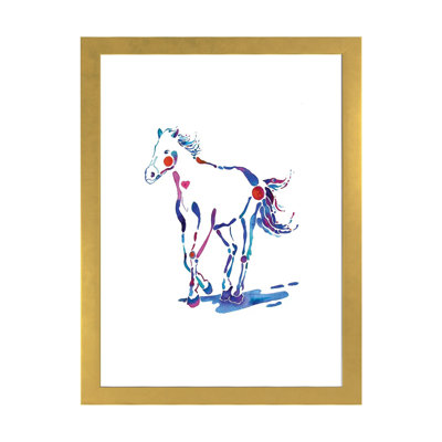 «Pony Horse» par Jo Lynch - impression d'art graphique