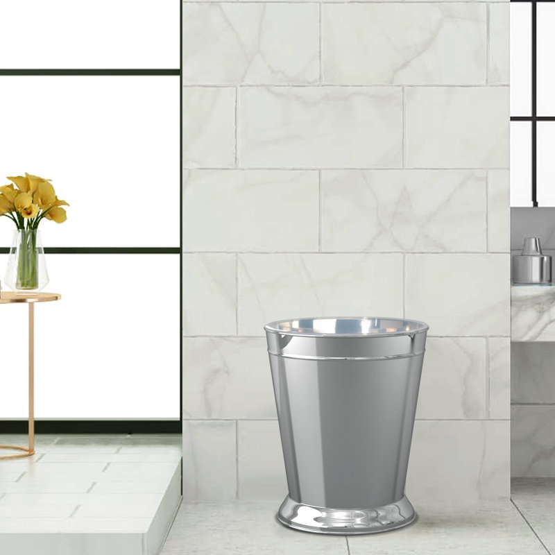 Schwerin Metal Open Waste Basket - 2.25 Gallons