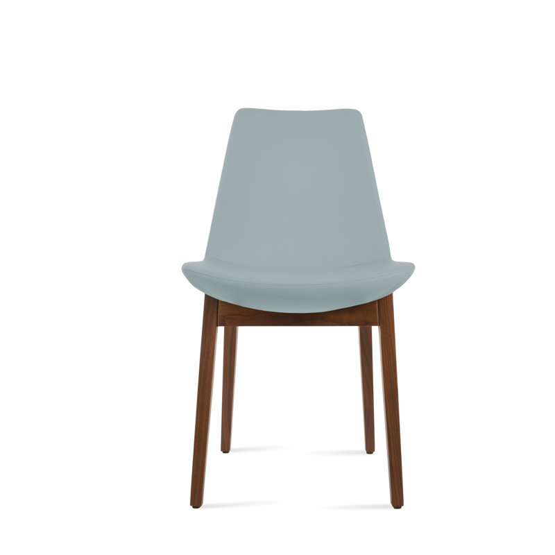 Eiffel Wood Dining Chair, Walnut, Sky Blue PPM