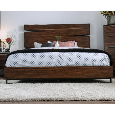 Nicolasa Metal Panel Bed