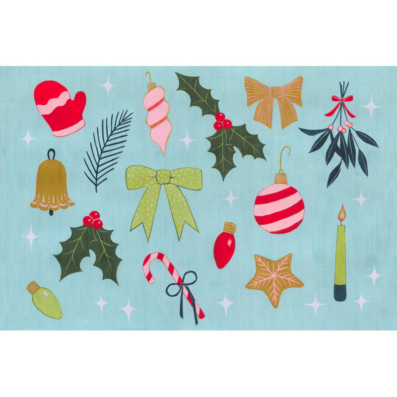 Tamis Christmas Relics III by Grace Popp - Wrapped Canvas Print, 30 cm H x 46 cm W