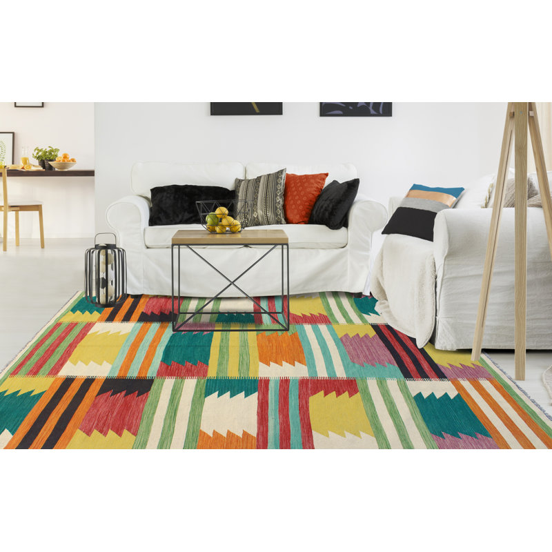 Modern Flatweave Manar Ivory Rug