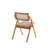 Lambinet Industry Chic Solid Ash Wood Folding Dining Chair in Natural-72064316