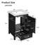 Meuble-lavabo moderne de 20 pouces avec lavabo en céramique, tiroirs et portes à fermeture douce, support de rangement intérieur à double porte, noir-1046038869-1046038870