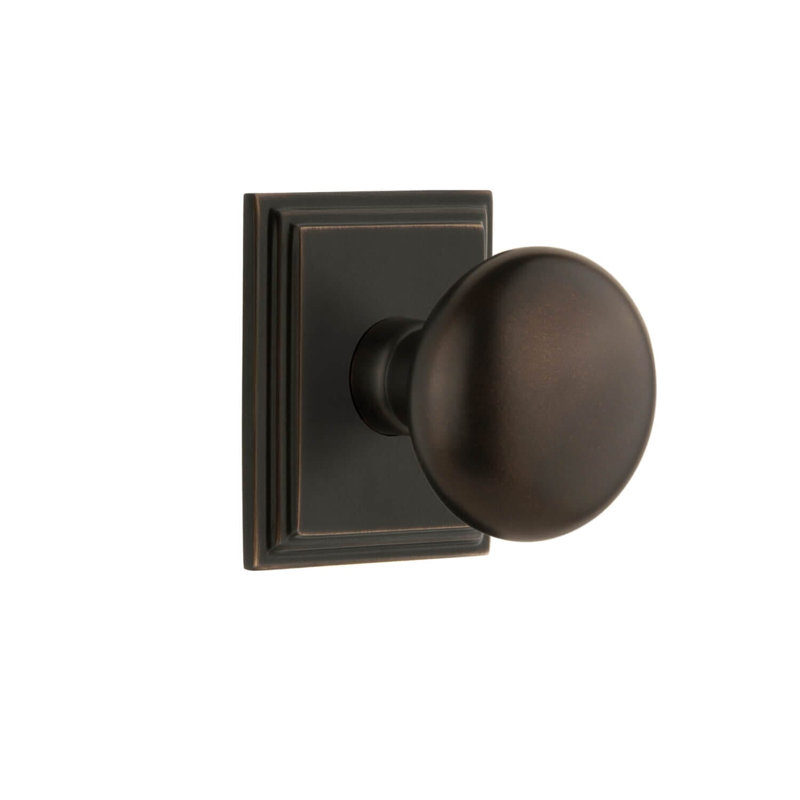 Rosette Grandeur Carré avec bouton Fifth Avenue, Bronze éternel