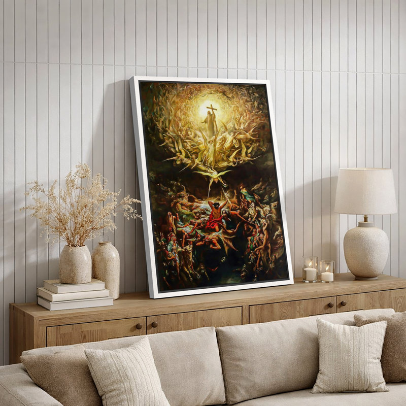 «Apocalyptic Glory» et «Angelic Hosters», œuvres d'art révélatrices bibliques dramatiques, impression sur toile encadrée