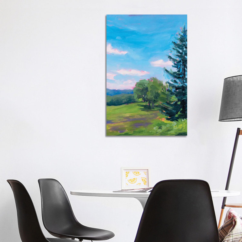 Fiery Sunset Study II by Andrea Fairservice - Painting on Canvas, Wrapped Canvas, 101.6 cm H x 66.04 cm W x 3.175 cm D