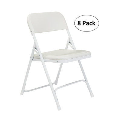Ensemble de 8 chaises pliantes en plastique léger de qualité supérieure NPS 800