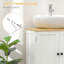 Armoire de salle de bain sous le lavabo, meuble-lavabo mural pour salle de bain à fixation murale Kleankin