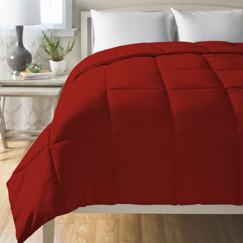 Édredon en duvet synthétique hypoallergénique toutes saisons, Très grand édredon, Bleu clair