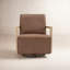 Fauteuil d'appoint pivotant en bois Ricki-1313601652