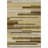 3' X 5' Khaki Taupe And Gold Striped Washable Indoor Outdoor Area Rug