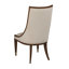 Chaise parsons à oreilles en brun
