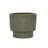 3 Pieces Ceramic Flowerpot, Modern Planter for Patio, Garden or Windowsills - Antique Light Green Finish-1008624201